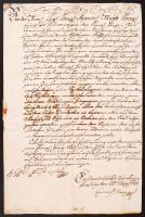 cca 1700-1830 Helytartótanácsi, kancelláriai és egyéb hivatalos levelek gyűjteménye. Összesen 20 db ...