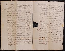 1621-1665 5 db német nyelven írt viaszpecsétes levél Magyarországon elküldve / 1621-1665 5 Geman letters sent in Hungary
