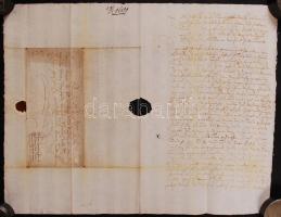 1621-1665 5 db német nyelven írt viaszpecsétes levél Magyarországon elküldve / 1621-1665 5 Geman let...