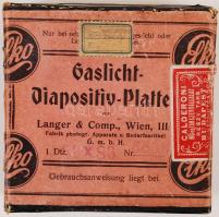 cca 1910 11 db vadász témájú és városképes üvegnegatív / 11 glass negatíves (hunter, town view)