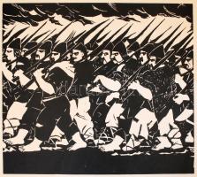 1972 Derkovits Gyula: 1514. 12 fametszet-reprodukció Bálint György előszavával. Teljes mappa 47x47 c...