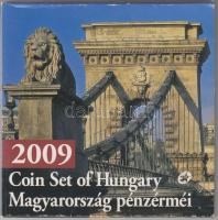 2009. 5Ft-200Ft "Lánchíd" 6klf darabból álló forgalmi érme sor dísztokban T:PP