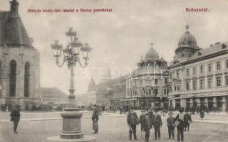 Kolozsvár, Mátyás király tér, Status paloták / square, palaces