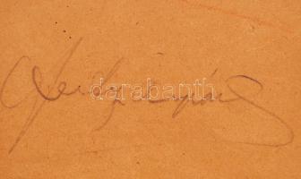 Feszty Árpád (1856-1914): Tanulmányrajz. Vegyes technika, karton, jelzett, keretben, 44×60 cm