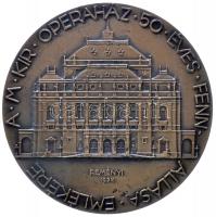 Reményi József (1887-1977) 1934. "A M. Kir. Operaház 50 Éves Fennállásának Emlékére" Br em...