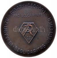 Garam Sándor (1882-1944) 1937. "Ribáry Csoport - Az ügyvédi szolidaritás jegyében" bronz e...