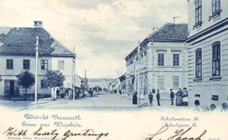 Versec, Iskola utca; kiadja Wilhelm Wettl / school street (EK)