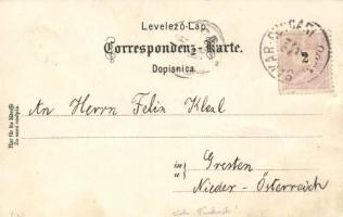 1899 'Úton Fiumétól Dalmáczia felé' Magyar-Horvát tengeri gőzhajózási Rt. / Hungarian Croa...