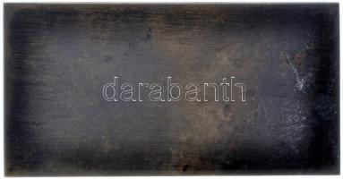 Franciaország 1926. "50 éves az Első Európai Nemzetközi Hálókocsitársaság" bronz emlékplak...