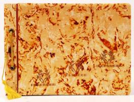 Régi, bakelit borításos fotóalbum / vintage photo album 19x25 cm