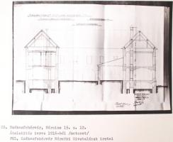 Székesfehérvár Március 15. utca (Fő utca) 12. épület dokumentációja. Fotók, régi tervrajzok, egyebek...