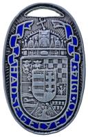 Zutt Richard (1887-1938) 1914. "Hadsegélyező" zománcozott ovális ezüst medál (53x33mm/31.27g) T:2- (kis zománchiba) Hungary 1914. "Hungarian War Medal for Volunteers 1914" commemorative enamelled silver medal. Sign: Richard Zutt (53x33mm/31.27g) C:VF small enamel error HP-6814.