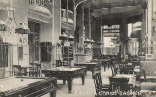 Zagreb, Kavana Corso; naklada Josipa Dattlera / café interior
