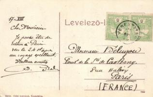 1904 Topánfalva az égés után; a Csiki testvérek kiadása / after fire