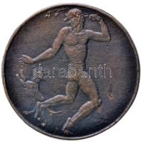 Reményi József (1887-1977) 1923. "Baum Karcsi" Br emlékérem. "BAUM. KARCSI. 3 ÉVES. K...