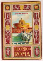 1927 Ricordo di Roma Prima Parte leporello díszes aranyozott kötésben / 1927 Rome leporello