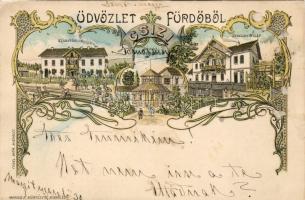 1899 Csizi Fürdő Litho