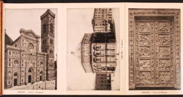 1927 Ricordo di Firenze leporello díszes aranyozott kötésben /
1927 Florence leporello
