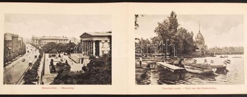 cca 1900-1910 Budapest leporello vászon kötésben /
cca 1900-1910 Budapest leporello