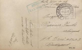 IV. Károly király szemlét tart Polában a haditengerészetnél, 3 db eredeti fotólap / Karl I. visiting...