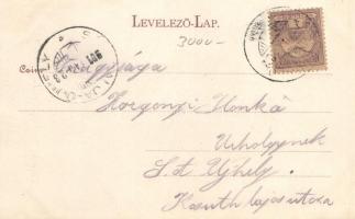 Ránkherlány (Kassa) szökőkút; Breitner Mór kiadása / fountain