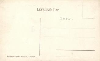 Losonc, Kubinyi tér, Jamrich Gusztáv szabóüzlete, ifj. Steiner József kereskedése; kiadja Redlinger ...