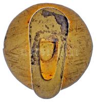 ~1925. "Magyar Birkózók Szövetsége" zománcozott és aranyozott gomblyuk-jelvény (20mm) T:1-...