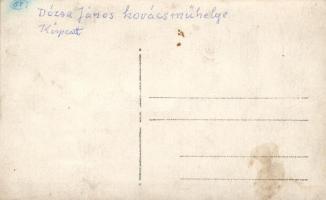 Budapest XIX. Kispest, Dózsa János Kovácsműhelye, photo (fl)