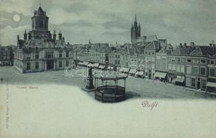 Delft, Groote Markt / Market place, shops