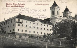 Máriaradna, Kegytemplom, Kerpel Izsó kiadása / church (Rb)