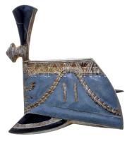 Osztrák-Magyar Monarchia ~1915. "11. Huszárezred" zománcozott tombak sapkajelvény, hátlapon "ARKANZAS" gyártói jelzéssel (27x24mm) T:1- Austro-Hungarian Monarchy ~1915. "11th Imperial and Royal Hussar Regiment" enamelled tombac cap badge with makers mark "ARKANZAS" (27x24mm) C:AU