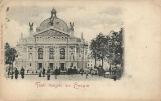 Lviv, Lwów; Teatr Miejski / theatre (EK)