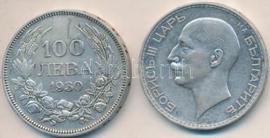 Bulgária 1930-1937. 100L Ag (2x) "III. Borisz" T:2-
Bulgaria 1930-1937. 100 Leva Ag (2x) &...