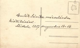 1927 Miskolc, Éberlein Antalné mézestészta kiállítása, photo