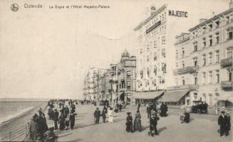 Ostend, La Digue, Hotel Majestic Palace / dam, hotel, automobile