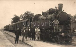 Törökszentmiklós, Vasútállomás, MÁV gőzmozdony, Markóczy photo (fl)