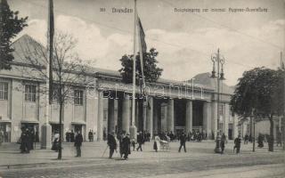 Dresden, Haupteingang zur Internationale Hygiene Ausstellung / Main entrance, Hygiene Exhibition