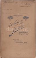 1912 Haraszti Mici (1882-1964) színésznő fotó saját kézzel írt soraival 13x22 cm