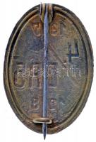 Osztrák-Magyar Monarchia 1917-1918. "5. Dragonyosezred 4. százada" réz sapkajelvény (29x20...