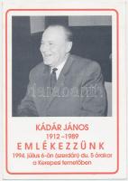 1994 Kádár János halálának 5. évfordulója alkalmából tartandó megemlékezésre szóló, a Munkáspárt által kiadott meghívó