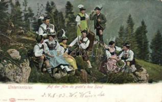 Unterinntal, Lower Inn Valley; group of hikers