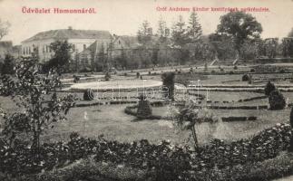 Homonna, Gróf Andrássy Sándor kastélya, park / castle park