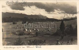 1934 Murnau am Staffelsee, scout camp photo (EK)