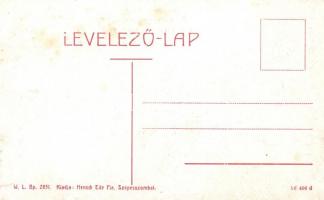 Szepesszombat, Hegy utca, Katolikus templom; kiadja Hensch Ede fia / street with catholic church