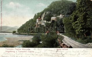Szkalka-Benedek, Vág-völgye; apátsági rom / cloister ruins