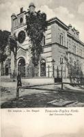 Trencsénteplic, Izraelita templom, zsinagóga; Wertheim Zsigmond kiadása / synagogue