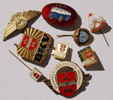 9 db klf budapesti közlekedési jelvény