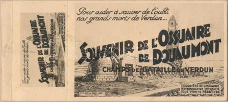 Douaumont, L'ossuaire, Champs de Bataille de Verdun / ossuary, battlefields, postcard booklet with 20 cards