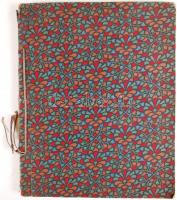 cca 1910-1920 Családi fotóalbum kb. 100 érdekes képpel, köztük több katonai fotóval, 3x4 és 9x14 cm ...