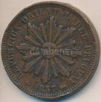 Uruguay 1857D 40c T:3 ph.
Uruguay 1857D 40 Centimos C:F edge error